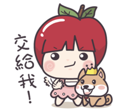 Winnie & Princess Apple sticker #13028540