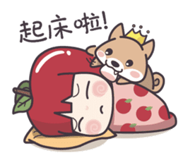 Winnie & Princess Apple sticker #13028541
