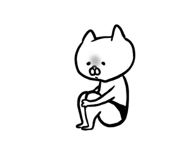 The cat which put on a swimsuit 2 sticker #13028611