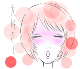 Stylish girl hair catalogue sticker sticker #13029333