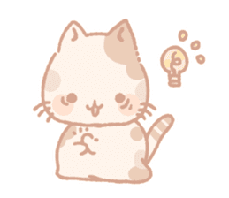 Calico cat Shiratama chan sticker #13029910