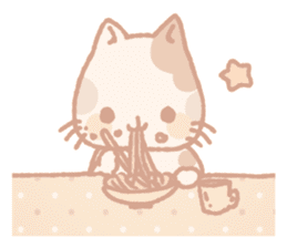 Calico cat Shiratama chan sticker #13029922