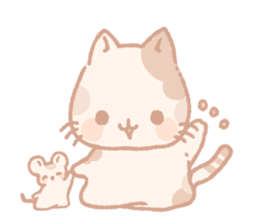 Calico cat Shiratama chan sticker #13029929
