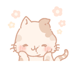 Calico cat Shiratama chan sticker #13029931
