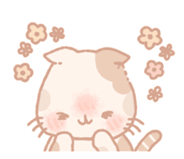 Calico cat Shiratama chan sticker #13029934