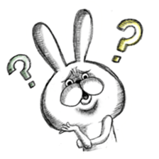 Realistic rabbit. sticker #13030184