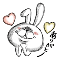 Realistic rabbit. sticker #13030186