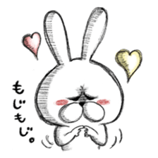 Realistic rabbit. sticker #13030192