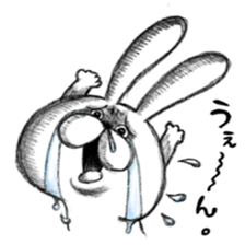 Realistic rabbit. sticker #13030196