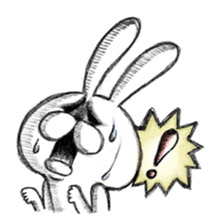 Realistic rabbit. sticker #13030197