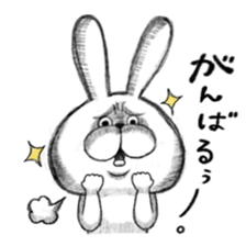 Realistic rabbit. sticker #13030199