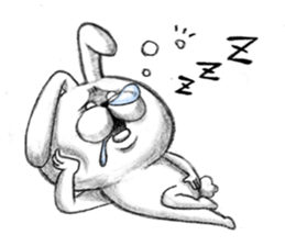 Realistic rabbit. sticker #13030201