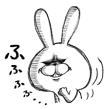 Realistic rabbit. sticker #13030204