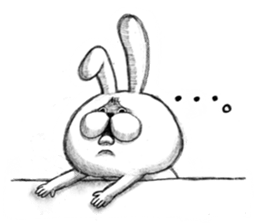 Realistic rabbit. sticker #13030214