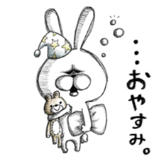 Realistic rabbit. sticker #13030221