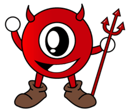 Red Child Devil sticker #13030505