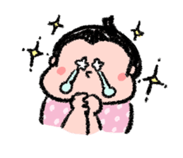 Sumo wrestlers are relaxing sticker #13030587