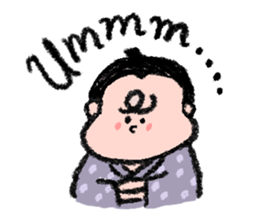 Sumo wrestlers are relaxing sticker #13030594