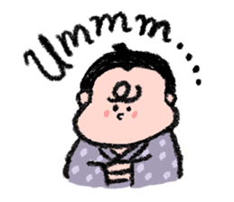 Sumo wrestlers are relaxing sticker #13030594