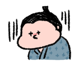 Sumo wrestlers are relaxing sticker #13030596