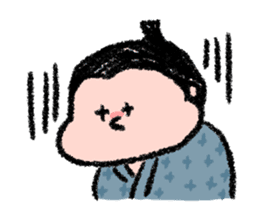 Sumo wrestlers are relaxing sticker #13030596