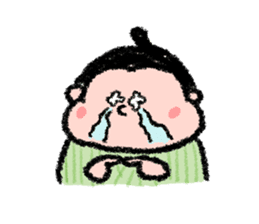 Sumo wrestlers are relaxing sticker #13030602