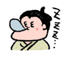 Sumo wrestlers are relaxing sticker #13030604