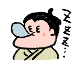 Sumo wrestlers are relaxing sticker #13030604