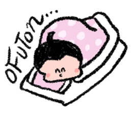 Sumo wrestlers are relaxing sticker #13030605