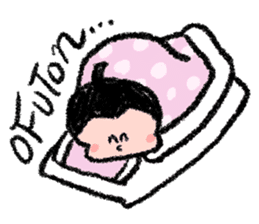 Sumo wrestlers are relaxing sticker #13030605