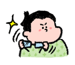 Sumo wrestlers are relaxing sticker #13030608