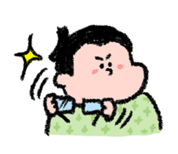 Sumo wrestlers are relaxing sticker #13030608