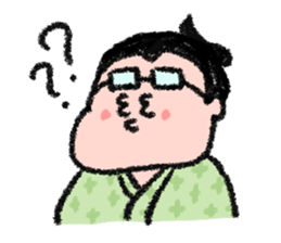 Sumo wrestlers are relaxing sticker #13030610
