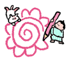 Sumo wrestlers are relaxing sticker #13030611