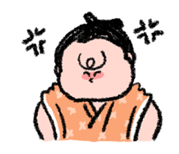 Sumo wrestlers are relaxing sticker #13030614