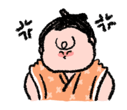 Sumo wrestlers are relaxing sticker #13030614
