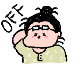 Sumo wrestlers are relaxing sticker #13030619