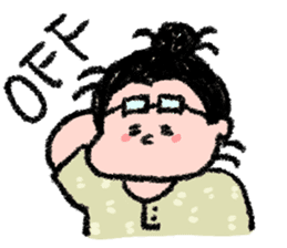 Sumo wrestlers are relaxing sticker #13030619
