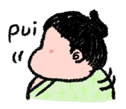 Sumo wrestlers are relaxing sticker #13030620