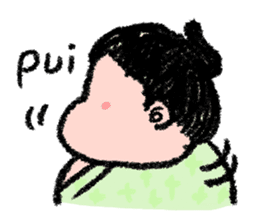 Sumo wrestlers are relaxing sticker #13030620