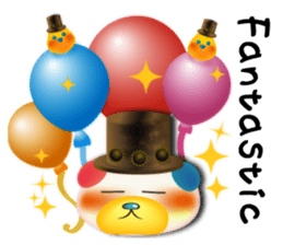 Steampunk-style Bear and Chick(English) sticker #13031231