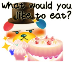 Steampunk-style Bear and Chick(English) sticker #13031237