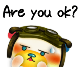 Steampunk-style Bear and Chick(English) sticker #13031240