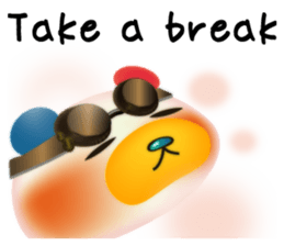 Steampunk-style Bear and Chick(English) sticker #13031244