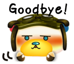 Steampunk-style Bear and Chick(English) sticker #13031254