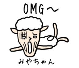 Miyachan sheep sticker #13031329