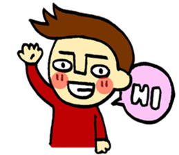 johny is happy sticker #13032502