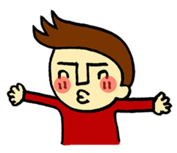 johny is happy sticker #13032505