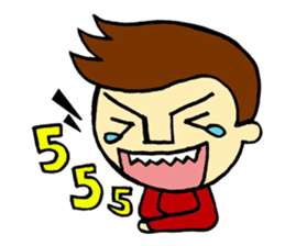 johny is happy sticker #13032506