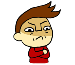 johny is happy sticker #13032514